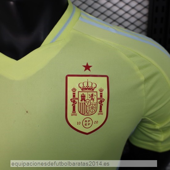 Nuevo 2ª Jugadores Camiseta Espana 2024 Amarillo Baratas